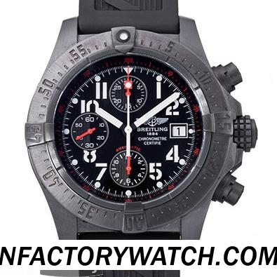 3A百年靈Breitling SKYLAND 陸空 AVENGER 複仇者 BLACKSTEEL 黑鋼 Limited Edition 限量版 M13380