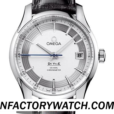3A欧米茄Omega De Ville 碟飞系列（Hour Vision）431.33.41.21.02.001 防划蓝宝石水晶 牛皮 深度防水