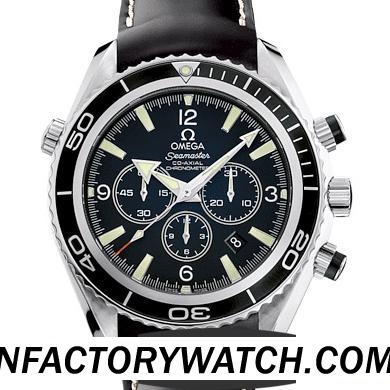 3A歐米茄OMEGA 海馬系列 SEAMASTER 海洋宇宙 PLANET OCEAN 2910.50.81 亞洲ETA-7750-2 自動機械計時機芯 黑色錶盤 單向旋轉錶圈