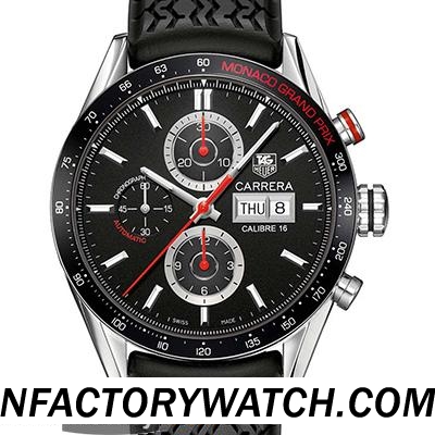 3A豪雅TAG HEUER CARRERA 卡萊拉系列 CV2A1F.FT6033 亞洲eta-7750自動計時機芯 316L精鋼 藍寶石水晶