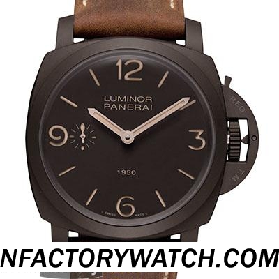 3A沛納海Panerai Luminor Composite 1950 3 Days Pam00375 Pam375 钛殼 礦物水晶