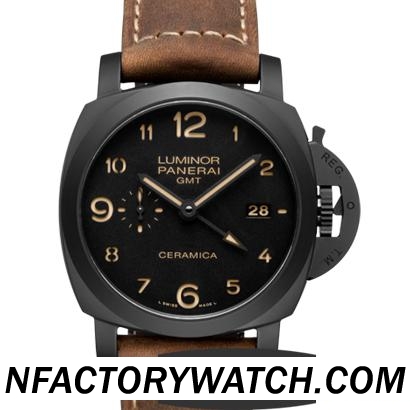 3A沛納海Panerai LUMINOR 1950 3 DAYS GMT AUTOMATIC CERAMICA PAM00441/PAM441 - V4 完美版